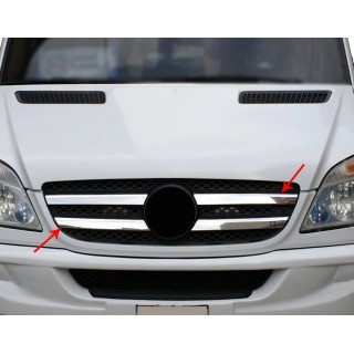 Element grille calandre-MERCEDES SPRINTER-2006-2013-INOX CHROME 4 PIECES