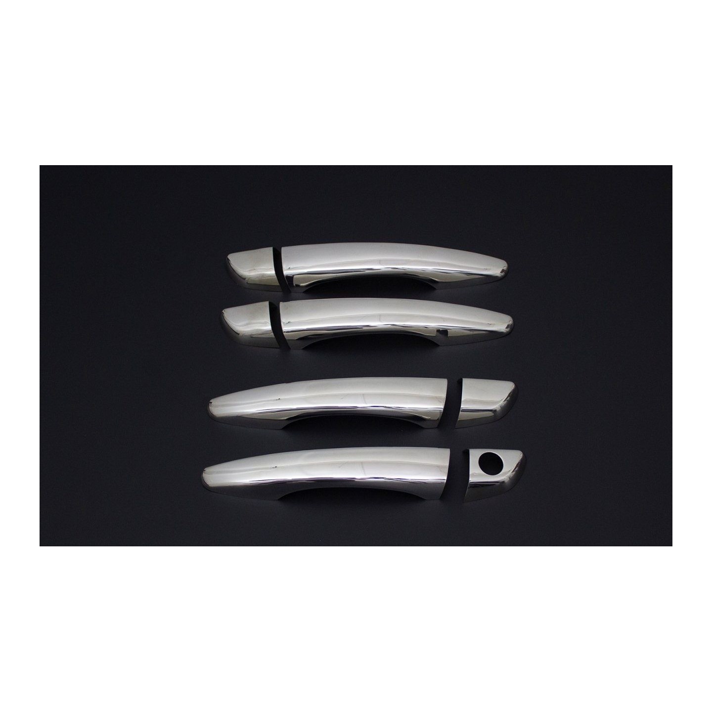 Couvercles Chromés Pour Poignées De Porte Peugeot 5008 (2008-2016) - Protection Et Décoration Style - Adhésif 3M Inclus - 10
