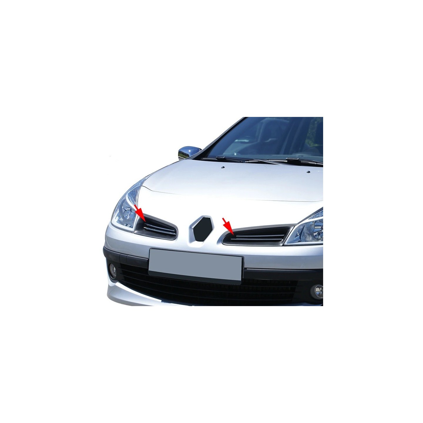 Grille Calandre Gauche Noire Pour Renault Clio 3 - FINAO AUTOPARTS - Qualité OEM