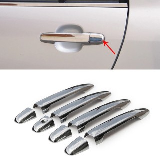 Couvre Poignée Porte TOYOTA LAND CRUISER 120-2003-2009-INOX CHROME 8 PIECES