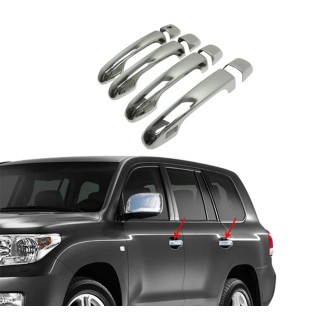 Couvre Poignée Porte TOYOTA LAND CRUISER 200 2016-2018 INOX CHROME 8 PIECES