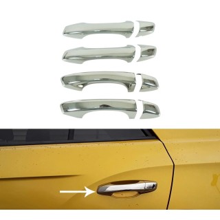 Couvre Poignée Porte VOLKSWAGEN T ROC-2018-AUJOURD'HUI-INOX CHROME 8 PIECES