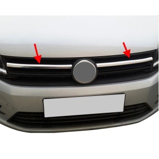 Element Grille Calandre-VOLKSWAGEN-CADDY-2015-AUJOURD'HUI-INOX CHROME 2 PIECES