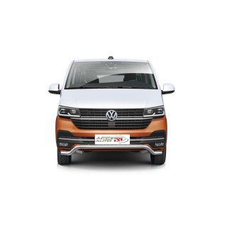 PARE BUFFLE-VOLKSWAGEN-T6-1-2019-AUJOURD'HUI HOMOLOGUE INOX  PROTECTION BASSE