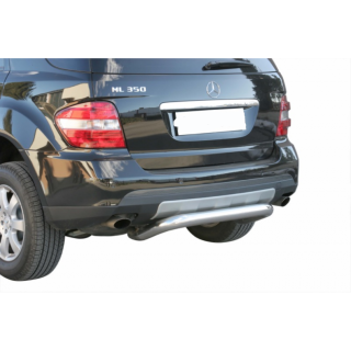 PROTECTION ARRIERE MERCEDES ML 2005-2011 INOX  76mm