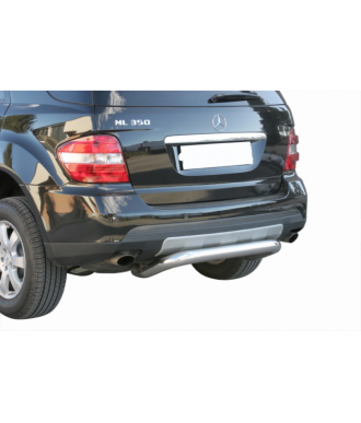 PROTECTION ARRIERE MERCEDES ML 2005-2011 INOX  76mm