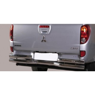 PROTECTION ARRIERE MITSUBISHI L 200 2015-2018 INOX DOUBLE BARRES