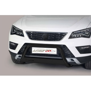 PARE BUFFLE -SEAT ATECA-2016-AUJOURD'HUI INOX NOIR HOMOLOGUE - barre de renfort