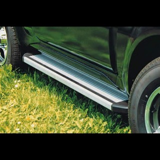 marche pieds-TOYOTA-HI-LUX-EXTRA-CABINE-1998-2001 Aluminium GRIS