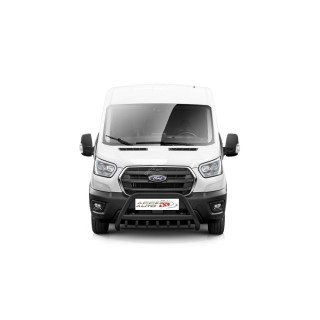 PARE BUFFLE-FORD-TRANSIT-2019-AUJOURD'HUI- HOMOLOGUE INOX NOIR - GRILLE