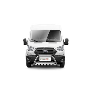 PARE BUFFLE-FORD-TRANSIT-2019- AUJOURD'HUI- HOMOLOGUE INOX - PLAQUE