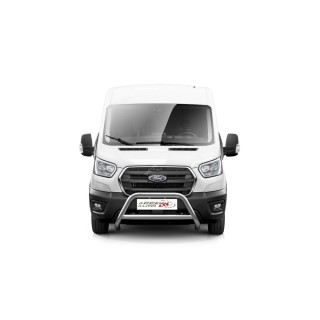 PARE BUFFLE-FORD-TRANSIT-2019-AUJOURD'HUI- HOMOLOGUE INOX  - BARRE DE RENFORT