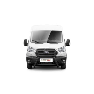 PARE BUFFLE-FORD-TRANSIT-2019-AUJOURD'HUI- HOMOLOGUE INOX NOIR 70mm