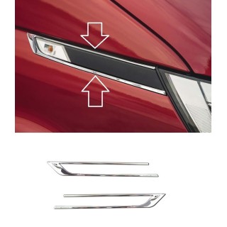 Entourage-Repetiteur Aile-VOLKSWAGEN-T6-1-2019-AUJOURD'HUI-INOX CHROME 2 PIECES