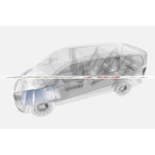 PROTEGE CARTER MERCEDES-VITO 4x4 W447 2014-AUJOURD'HUI ALUMINIUM 5mm