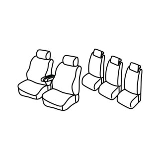 Housses siege auto sur-mesure tissus  -CITROEN-BERLINGO-MULTISPACE-2008-2018