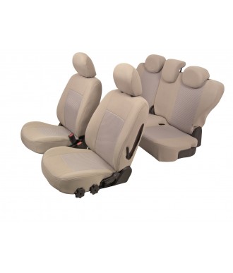Housses siège auto sur mesure pour Grand C4 Picasso 1 beige Simili cuir - 7  sièges
