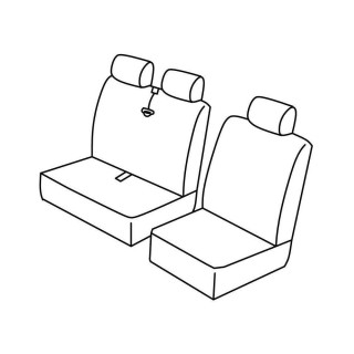 Housses siege auto sur-mesure tissus -CITROEN-JUMPER-3-PLACES-1994-2006-