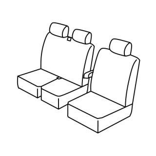 Housses siege auto sur-mesure tissus -NISSAN INTERSTAR-3-PLACES-2002-2010