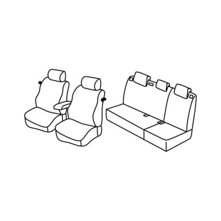 Housses siege auto sur-mesure tissus -VOLKSWAGEN-POLO-TRENDLINE-FAMILIY 3-PORTES-2009-2014