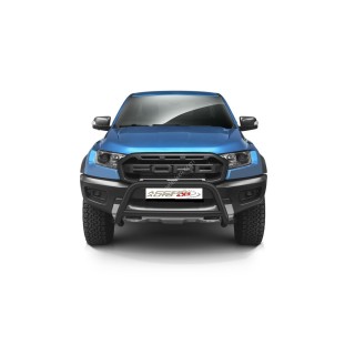 PARE BUFFLE-FORD-RANGER-RAPTOR-2019-AUJOURD'HUI-HOMOLOGUE - BARRE DE RENFORT NOIR