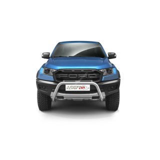 Pare Buffle-FORD-RANGER-RAPTOR-2019-AUJOURD'HUI-HOMOLOGUE INOX 70mm