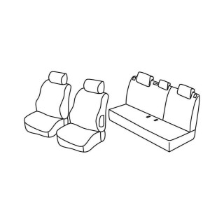 Housses siege auto sur-mesure tissus-CITROEN-C3-2003-2005