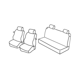 Housses siege auto sur-mesure tissus-FIAT PUNTO 3 PORTES-2003-2009