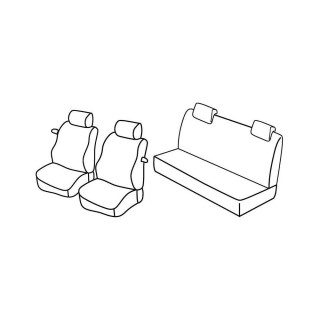 Housses siege auto sur-mesure tissus-FIAT PUNTO 3 PORTES-2003-2009