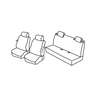 Housses siege auto sur-mesure tissus-FIAT PUNTO 3 PORTES-2012-2018