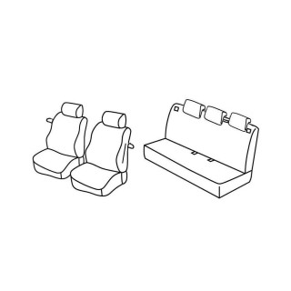 Housses siege auto sur-mesure tissus-FIAT PUNTO 3 PORTES-2012-2018