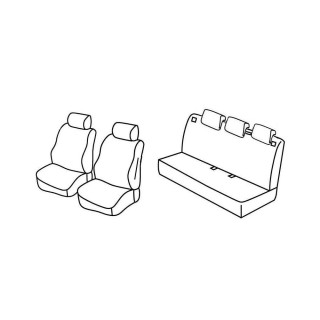 Housses siege auto sur-mesure tissus-FIAT PUNTO 5 PORTES-2012-2019