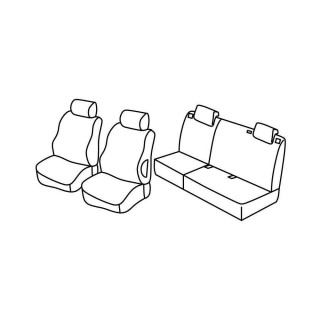 Housses siege auto sur-mesure tissus-FIAT PUNTO 5 PORTES-2012-2019