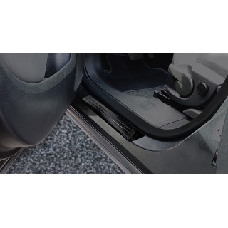 seuil de porte-OPEL-ZAFIRA TOURER-2012-2019-INOX NOIR 4 PIECES