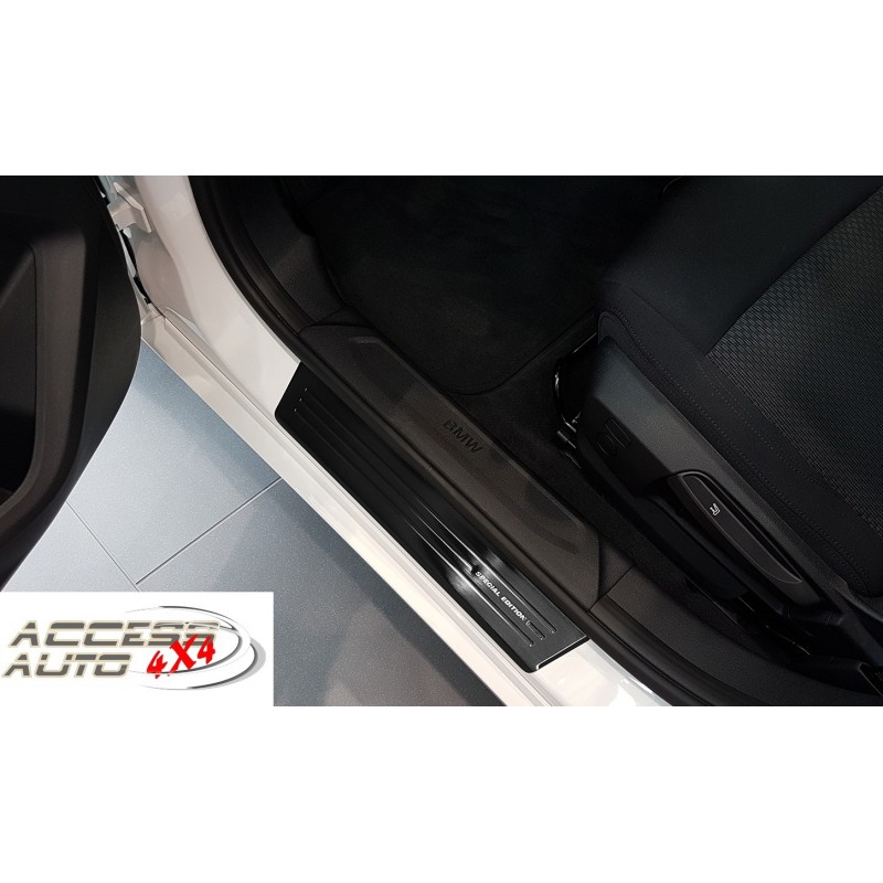 seuil de porte-BMW SERIE 1-2019-AUJOURD'HUI-INOX NOIR 4 PIECES