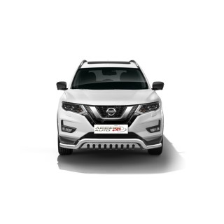 PARE BUFFLE-NISSAN-X-TRAIL-2018-AUJOURD'HUI- HOMOLOGUE INOX  protection basse - plaque