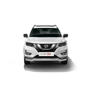 PARE BUFFLE-NISSAN-X-TRAIL-2018-AUJOURD'HUI- HOMOLOGUE INOX  protection basse sport