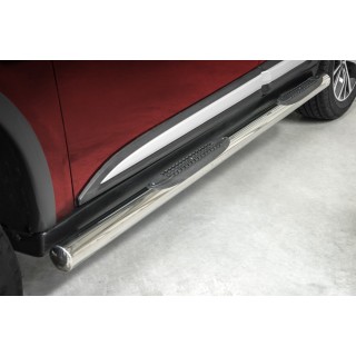 marche pieds-NISSAN X-TRAIL-2014-AUJOURD'HUI INOX tubulaire PR02 70mm