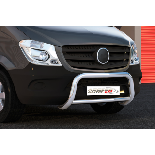 Pare Buffle MERCEDES-SPRINTER-2018 AUJOURD'HUI INOX CHROME HOMOLOGUE-camera frontale PROPULSION