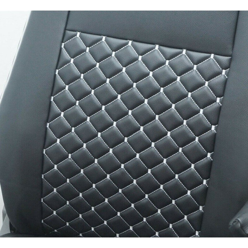 Housse trois places avec siège ergoConfort (conducteur) pour VW Crafter  depuis 2017.