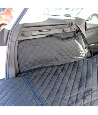 Ensemble: tapis de voiture en caoutchouc + housses de siège confectionnées  sur mesure pour Ford Focus III Hayon, Break, Berline (2011-2018) - Elegance  - P-4 - Housse d'accoudoir arrière