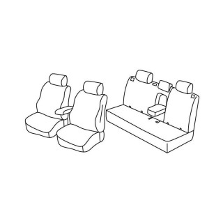 Housses siege auto-KIA NIRO 2016-AUJOURD'HUI