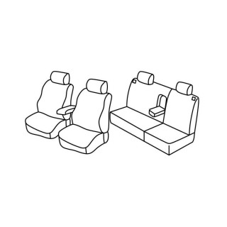 Housses siege auto-SKODA OCTAVIA 5 portes 2004-2009