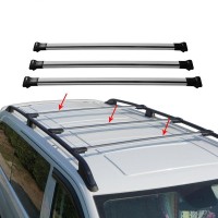 Barres De Toit Aluminium Pour Renault Trafic 2 (X83) 2001-2014 – Amovibles – Charge 75kg
