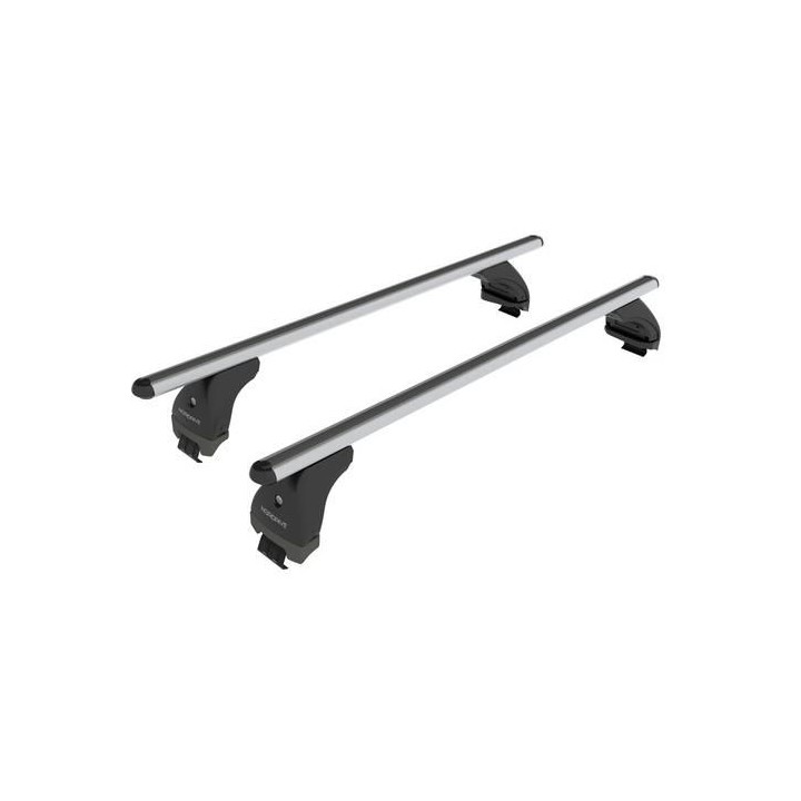 Barres de Toit OPEL CORSA 5 PORTES 2019 AUJOURD'HUI TRANSVERSALES ALUMINIUM montage par pince et points de fixations - Access Au