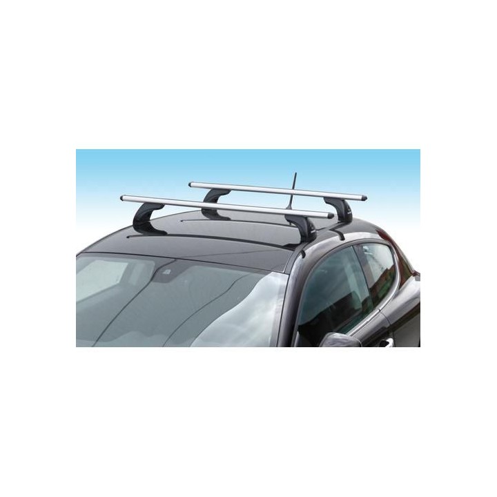 Barres de Toit OPEL CORSA 5 PORTES 2019 AUJOURD'HUI TRANSVERSALES ALUMINIUM montage par pince et points de fixations