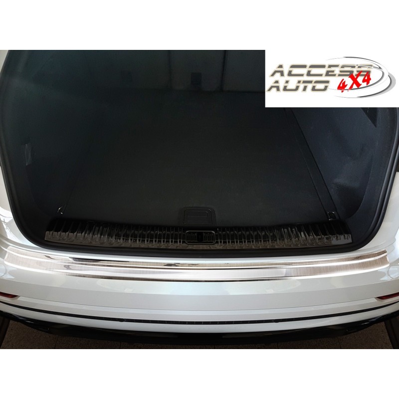 Protection Seuil De Coffre Tuning-art Pour Audi Q2 2016-2020 - Anthracite, Acier Inox