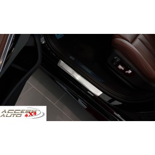 Seuil de porte-BMW X6-2019 AUJOURD'HUI-INOX NOIR 4 PIECES