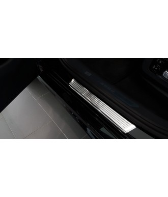Seuil de porte-BMW X6-2019 AUJOURD'HUI-INOX NOIR 4 PIECES