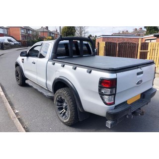 BACHE-FORD-RANGER-SUPER-CABINE-2019-AUJOURD'HUI-BACHE SOUPLE avec grille de lunette arriere